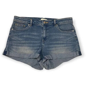 H&M 2"  Jean Shorts with Rolled Hem & Zipper